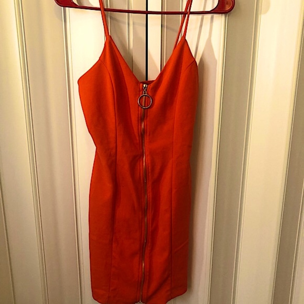 Sexy Zip Up Bodycon Dress